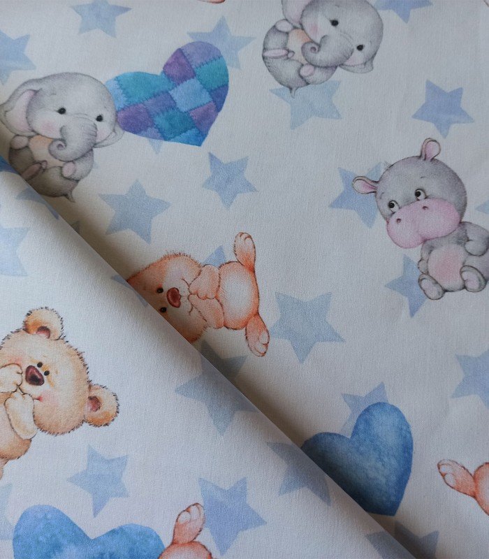 TELA BEBES ANIMALITOS