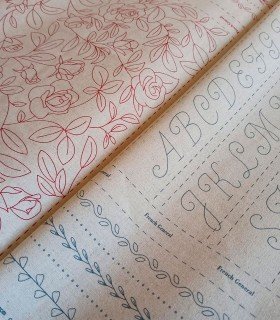 PANEL DE BORDADO FRENCH GENERAL AZUL