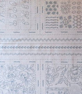 PANEL DE BORDADO FRENCH GENERAL AZUL