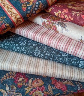 TELA FRENCH COTTAGE FLORES PEQUEÑAS